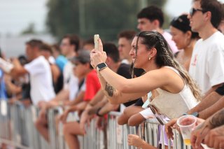 Fans watching the Drifting
