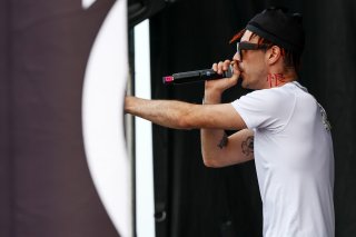 Kidd Keo plays a concert in the paddock