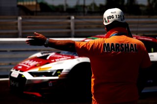 A marshal at Misano World Circuit