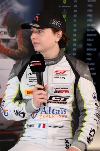 #35 - Walkenhorst Motorsport - Gaspard SIMON - Aston Martin Vantage AMR GT3 EVO- in the press conference