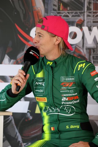 #700 - Comtoyou Racing - Sarah BOVY - Aston Martin Vantage AMR GT3 EVO in the press conference