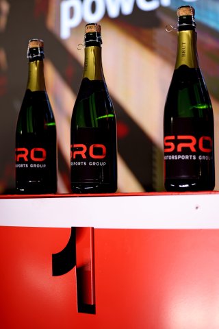 Champagne on the podium