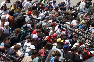 Fans at the autograph session