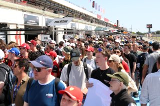 Fans at the autograph session