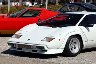 Lamborghini display in the paddok