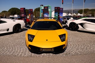 Lamborghini display in the paddok