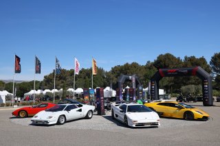 Lamborghini display in the paddok