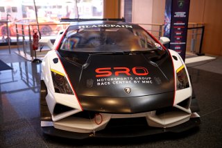 Lamborghini display in the paddok
