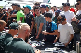 Fans at the autograph session