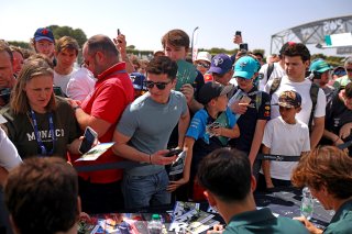 Fans at the autograph session