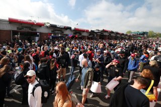 Fans at the Pit Walk & Autograph Session at Brands Hatch