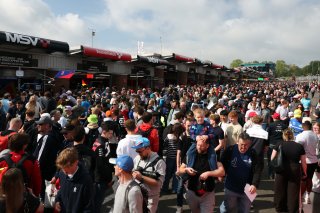 Fans at the Pit Walk & Autograph Session at Brands Hatch
