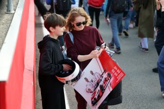 Fans at the Pit Walk & Autograph Session at Brands Hatch