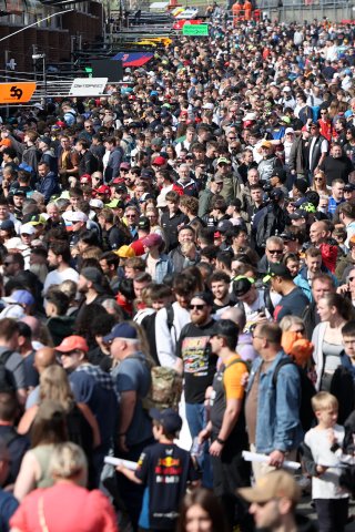 Fans at the Pit Walk & Autograph Session at Brands Hatch
