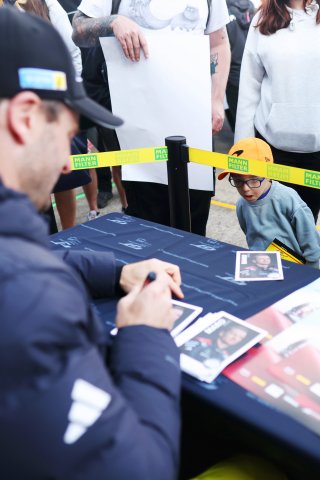 Fans at the Pit Walk & Autograph Session at Brands Hatch