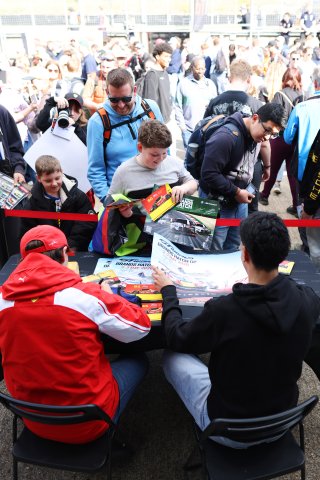 Fans at the Pit Walk & Autograph Session at Brands Hatch