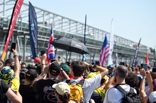 Fans on the GT World grid at Monza