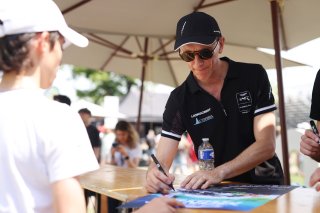 #56 - Ecurie Ecosse Blackthorn - Giacomo PETROBELLI - Aston Martin Vantage AMR GT3 EVO at the Meet & Greet