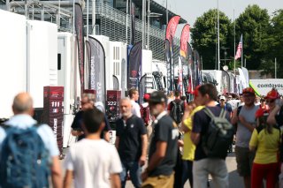 Fans in the paddock