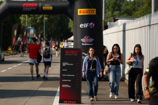 Fans in the paddock