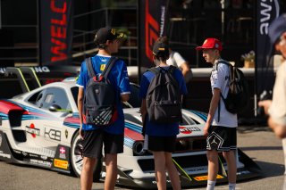 Fans in the paddock