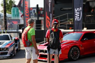 Fans in the paddock