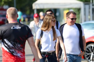 Fans in the paddock