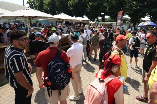 Fans at the Monza fanzone driver Meet & Greet