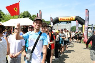 Fans at the Monza fanzone driver Meet & Greet