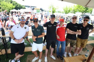 Fans at the Monza fanzone driver Meet & Greet