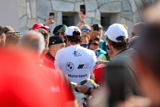 Valentino Rossi and fans in the Monza Paddock