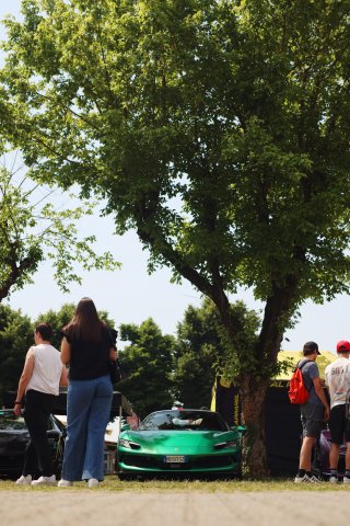 Fans at the Supercar Display