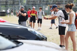 Fans at the Supercar Display