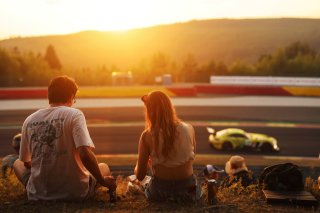 Fans watching the race