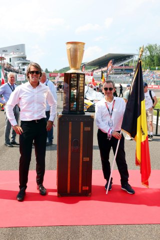 Stephane Ratel and Pierre Fillon on the Crowdstrike 24 Hours of Spa grid
