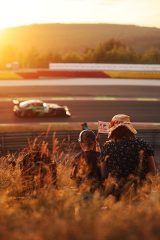 Fans watching the race