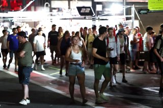 Pitlane walk at night 