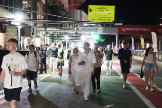 Pitlane walk at night 