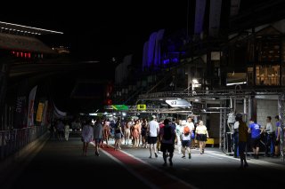 Pitlane walk at night 