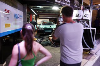 Pitlane walk at night 