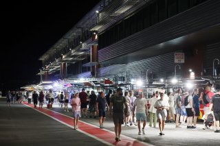 Pitlane walk at night 
