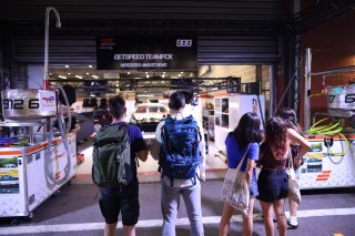 Pitlane walk at night 