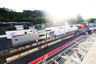 Teams for the CrowdStrike 24 Hours of Spa arrive at the circuit 
