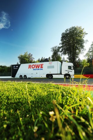 Teams for the CrowdStrike 24 Hours of Spa arrive at the circuit 