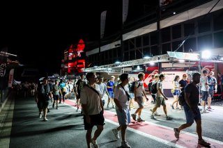 Pitlane walk at night 