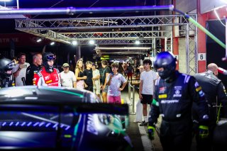 Pitlane walk at night 