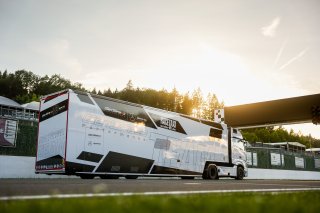 Teams for the CrowdStrike 24 Hours of Spa arrive at the circuit 