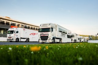 Teams for the CrowdStrike 24 Hours of Spa arrive at the circuit 