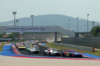 Start of Race 2 in Misano