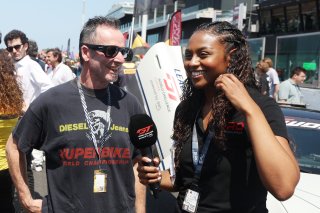 Aaron Slight on the grid in Misano